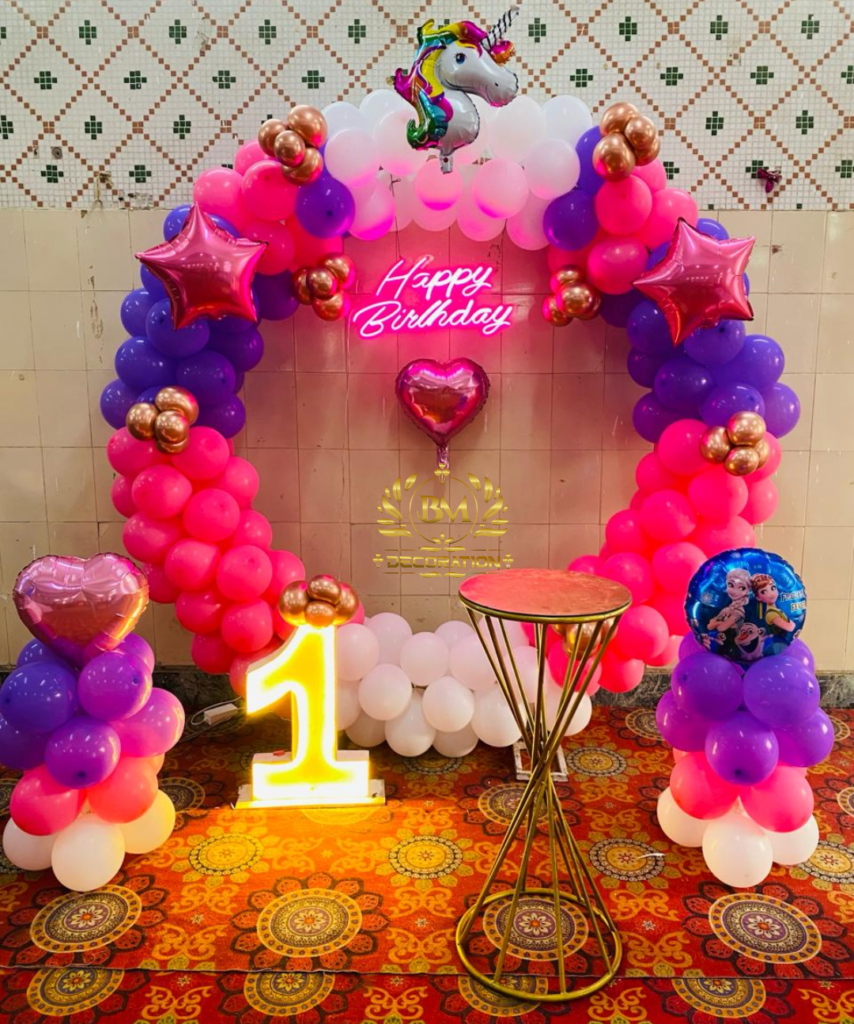 Unicorn Theme Decoration For Birthday Girl